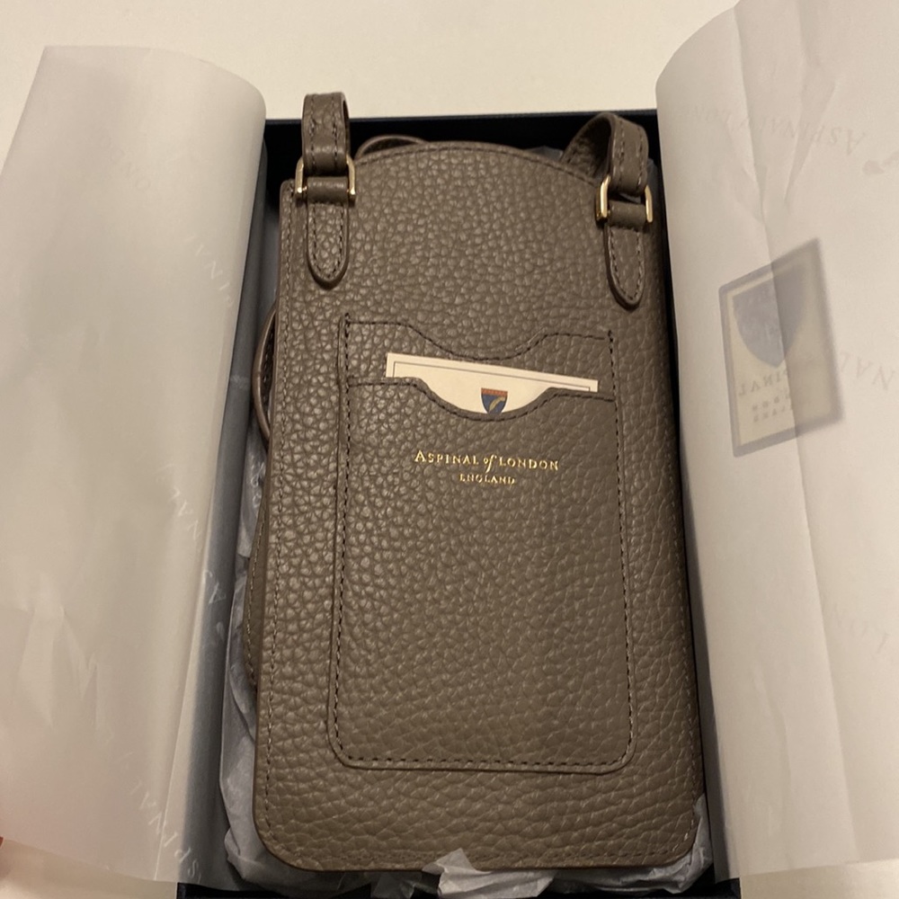 Aspinal of London Travel Phone Case with Strap